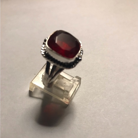 Garnet 925 Sterling Silver Ring - Picture 3 of 4